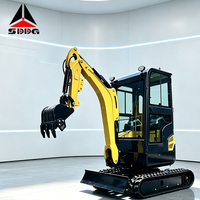 Mini Excavator 1700kg dengan Crawler Kompak, Hydraulic Breaker, dan Berbagai Bucket untuk Proyek Kebun, Lanskap, Konstruksi, dan Pertanian