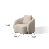 Kommerzielle Outdoor-Möbel Garten-Sofa-Set mit Hochdichte-Schaumstoffkissen