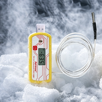 Registrador de Datos de Temperatura con Hielo Seco Reutilizable, Puerto USB, Pantalla, Sonda Externa, Material ABS, Modelo PDF-L para Uso Médico
