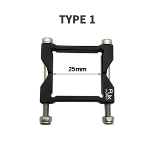 RJXHOBBY RJX 20/25mm Collier de fixation carré en alliage d'aluminium pour tube carré en carbone, connecteur pour drone - Product Image 1
