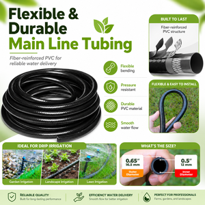 <span class=keywords><strong>Tuyau</strong></span> en PVC renforcé tressé noir, diamètre 0,7 pouce, flexible, pour eau/air, haute pression, pour irrigation <span class=keywords><strong>goutte</strong></span> <span class=keywords><strong>à</strong></span> <span class=keywords><strong>goutte</strong></span> - Product Image 5