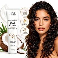 Crème hydratante pour boucles à l'huile de coco, marque privée, pour cheveux bouclés secs, définition douce, fini lisse et facilité d'entretien, 148 mL
