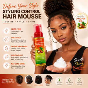 <span class=keywords><strong>Mousse</strong></span> <span class=keywords><strong>Coiffante</strong></span> Unisexe pour Cheveux Bouclés <span class=keywords><strong>à</strong></span> <span class=keywords><strong>l</strong></span>'<span class=keywords><strong>Huile</strong></span> <span class=keywords><strong>d</strong></span>'<span class=keywords><strong>Argan</strong></span> Naturelle, Fixation Forte, <span class=keywords><strong>D</strong></span>éfinition des Boucles, Hydratation et Volume, Marque Privée - Product Image 4