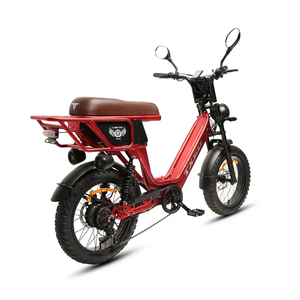 Motocicleta Eléctrica TXED Fashion de 20"x4.0 para Dos Personas, Resistente, 48V/500W, 7 Velocidades, Neumáticos Anchos, Frenos de Disco - Product Image 3