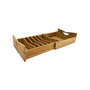 Boîte de rangement télescopique en bambou, boîte de rangement pour cosmétiques, boîte de rangement créative pour bijoux, boîte de rangement de bureau, boîte de rangement pour télécommandes - Product Image 2