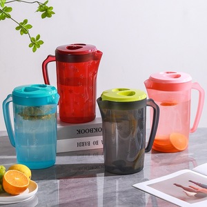 <b>Large</b> Capacity Plastic Water Pitcher Jug Heat Resistant Food Grade BPA Free PP Colorful for Home Restaurant Outdoor Party - Product Image 2