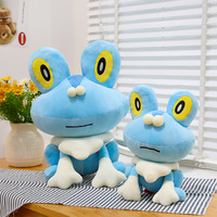 Peluche tendance en forme de grenouille, mignonne, en fourrure moelleuse, jouet en peluche doux, ornement, prix pour machine à griffes, cadeaux d'affaires