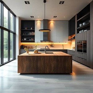 <span class=keywords><strong>Cucina</strong></span> Moderna di Lusso in <span class=keywords><strong>Legno</strong></span> Massello <span class=keywords><strong>Bianco</strong></span> con Mobile Lavabo Completo, Set di Credenze in Melamina <span class=keywords><strong>e</strong></span> Vetro, Granito Personalizzato per Villa - Product Image 6