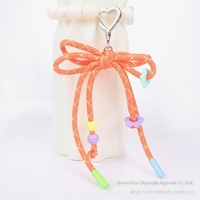 Boutons de manchette tissés en forme de nœud, accessoire de mode élégant, adorable breloque de sac pour fille, modèle quatre saisons HDJ8