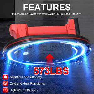 Büyük Cam Granit için Daha Büyük Kauçuk Şasi ve 260KG Taşıma Kapasitesine Sahip 10 İnç Elektrikli Manuel Vakumlu Kaldırıcı - Product Image 6