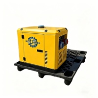 Générateur Diesel Silencieux 6/7/8KW 50/60Hz 12V Conception Fermée 220/380V Monophasé ATS AVR Unité Portable Maison Yacht Croisière Silencieux