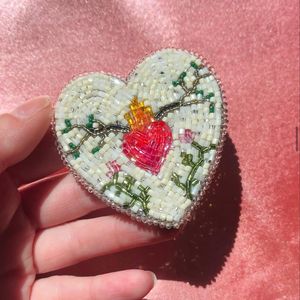 <span class=keywords><strong>Broche</strong></span> Artisanale Tricotée à la Main Bohème Haut de Gamme Perles de Riz Bougie Lune Queue de Poisson Cerf Serpent Cœur Coquillage Bijoux de Mode - Product Image 4