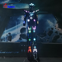 Super Predator LED échasses Walker Robot Costume Led Lumineux Robot Vêtements Noir 1 Pièce Adultes Ensembles pour Hommes Performance