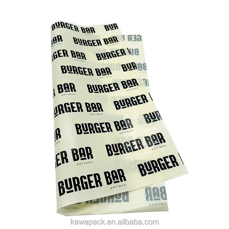 Papel de embalaje de comida para hamburguesas Tastyfood