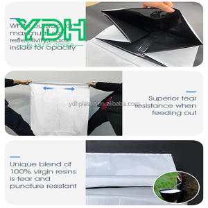 Film en polyéthylène LDPE noir et blanc, rouleau de bâche plastique, largeur max. 24 m, bâche de protection pour <span class=keywords><strong>ensilage</strong></span>, film plastique pour serre - Product Image 3