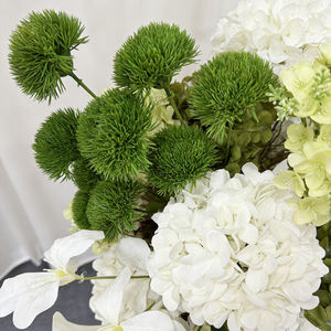 Arreglo Floral de Hortensias Artificiales de Seda Blanca y Verde Realistas, Centro de Mesa para Bodas, Eventos, Hoteles y Banquetes - Product Image 4