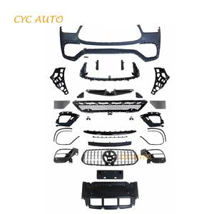 Kit de carrocería W167 Facelift conjunto completo Actualización de parachoques delantero a gle63 para <span class=keywords><strong>Mercedes</strong></span> Benz W167 <span class=keywords><strong>AMG</strong></span> <span class=keywords><strong>line</strong></span> 2020 kit de carrocería - Product Image 3