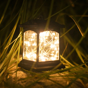 Lampe solaire à LED décorative pour l'extérieur et l'intérieur, lanterne suspendue à lumière chaude pour le jardin - Product Image 4