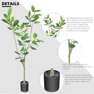 Top qualité 200cm Oh Arts arbre artificiel pour extérieur Ficus arbre Ficus <span class=keywords><strong>Audrey</strong></span> arbre pour la maison <span class=keywords><strong>h</strong></span>ôtel magasin décoration - Product Image 6