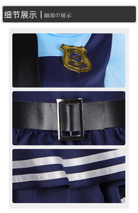 <span class=keywords><strong>Costume</strong></span> da Judy Hopps, Abito da Coniglietta per Bambine, Travestimento per Halloween, Feste in Maschera e Giochi <span class=keywords><strong>di</strong></span> Ruolo - Product Image 5