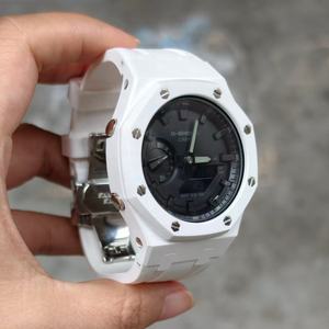 Caja <span class=keywords><strong>de</strong></span> <span class=keywords><strong>reloj</strong></span> <span class=keywords><strong>de</strong></span> cerámica Xinying Ga2100 Mod Kit correa <span class=keywords><strong>de</strong></span> cerámica 44mm GA2100 caja blanca multicolor correa <span class=keywords><strong>de</strong></span> <span class=keywords><strong>reloj</strong></span> Kit <span class=keywords><strong>de</strong></span> modificación - Product Image 5