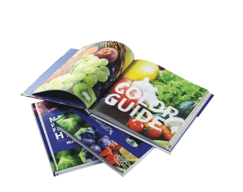 世界中の公式グルメハードカバー健康食品ブック印刷サービス