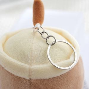 新款12厘米Plushie玩具高品质定制毛绒钥匙扣厂家价格Boba钥匙扣 - Product Image 4