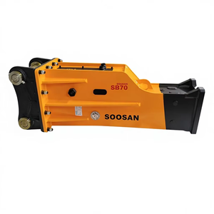 Casse-pierre hydraulique silencieux Soosan SB70 de type boîte, neuf, pour excavatrices de 16 à 21 tonnes, travaux de carrière, d'exploitation minière, de construction et de démolition - Product Image 1