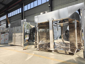 آلة تجفيف الأعشاب والفواكه الصناعية عالية الجودة 220 فولت مع تحكم PLC مجفف طعام بصواني - Product Image 3