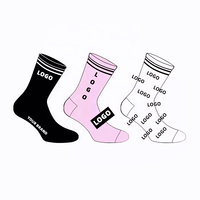 Chaussettes Personnalisées : Créez Votre Propre Logo, Sans Commande Minimum. Étiquette Privée, Coton Noir, Mi-Mollet, Sport, Homme, Calcetines Élite