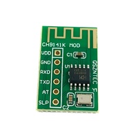 Placa de evaluación de módulo BT BLE CH9141K-EVT CH9141K, UART inalámbrico de largo alcance de 100 m con comandos AT, placa de desarrollo de bajo consumo