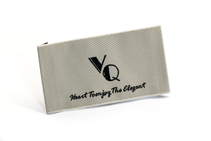 Chất lượng cao tùy chỉnh tái chế satin vải nhãn Damask Logo ủi may dệt nhãn - Product Image 6