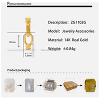 Bijouterie fine 14K en or massif double fermoir DIY Bracelet Collier Composants Fermoir pour femmes hommes personnalisé Vente en gros