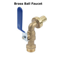 Robinet de jardin personnalisé YOD, robinet de tuyau d'arrosage, robinet d'eau 1/2 3/4 pouce, vanne manuelle de plomberie, robinet à bille en laiton pour usage résidentiel extérieur