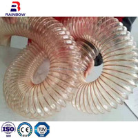 Machine automatique de fabrication de tuyaux et conduites de ventilation en PU/TPU à vis simple, contrôlée par PLC, avec moteur et boîte de vitesses