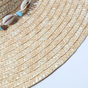 थोक महिला फैशन समुद्र तट के साथ प्राकृतिक पुआल टोपी गेहूं पंचनामा टोपी के साथ महिलाओं के लिए सूर्य संरक्षण टोपी - Product Image 4