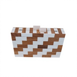 Caja de Joyería de Resina con Patrón de Madera, Decoración Artística para el Hogar, Artesanía, Forma Irregular, Decoración del Hogar - Product Image 1
