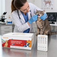 Kit de test fécal 4 en 1 complet pour chats (FPV, FCoV, GIA, FCV Ag) – Sans échantillon de laboratoire