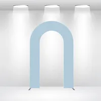 Support de toile de fond en métal bleu ciel pour mariage, cadre de décoration pour photomaton, support de fond en alliage d'aluminium pour événements et fêtes