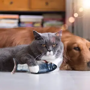 Katzen spielzeug Diy Thunfisch Petkit Plüsch Fisch Stick Automatische Bewegung