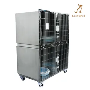 Leshypet Cage pour animaux de compagnie en acier inoxydable chenil géant pour animaux vétérinaires Cages pour chats vétérinaires Australie petit animal