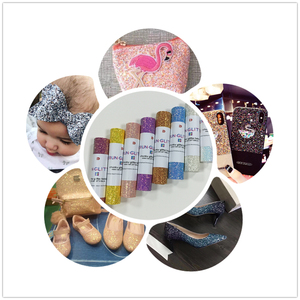 Many Colors Eco-Friendly PU <strong>Leather</strong> with Chunky Glitter <strong>for</strong> Bags Shoes Upholstery &amp; Curtain <strong>DIY</strong> Decor Hairbow Accessories - Product Image 4