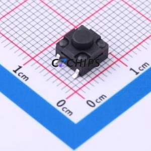 GT-TC120B-H050-L1 Tactile Switch SMD-4P,6.2x6.2mm Switch Single Pole Single Throw Round Button 2.5N Vertical Mount - Product Image 1