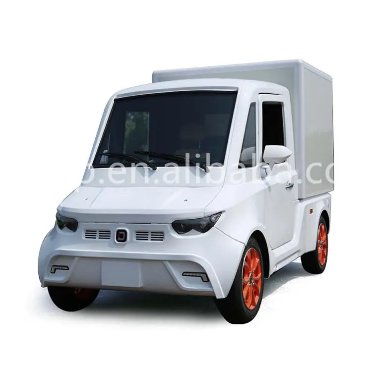 Maksimum hız 80 km/h E7 elektrikli otomobil Eec Van e-araba 7.5kw 72v çift çıkarılabilir lityum pil elektrikli gıda kamyoneti
