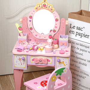 Neue Produkte Schminktisch Rollenspielzeug Frühpädagogisches Montessori Rollenspielzeug für Kinder Kleinkinder Jungen & Mädchen - Product Image 2