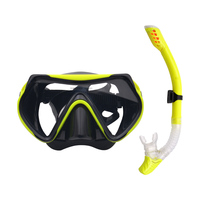 Masque de plongée professionnel OEM 1055 avec logo personnalisé, ensemble masque et tuba avec verres trempés anti-UV, lunettes de natation, espejo de buceo