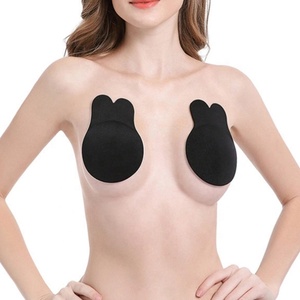 4058 بالجملة غير مرئية الثدي رفع البرازيلي سيليكون لزجة حمالة فطائر اللحم أرنب الأذن غطاء للحلمة - Product Image 3