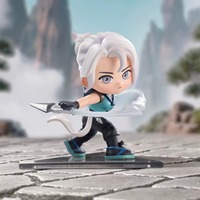 Figurines POP MART Classic Agents Series Blind Box, figurines miniatures version Q, décoration de bureau, cadeau pour les fans de jeux