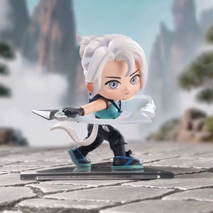 Figurines POP MART Classic Agents Series Blind Box, figurines miniatures version Q, décoration de bureau, cadeau pour les fans de jeux - Product Image 1