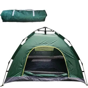 Customized Light Weight Family 3-4 Person Travel Camping Tent Hot Sale Family Travel Waterproof Folding Automatic Tent